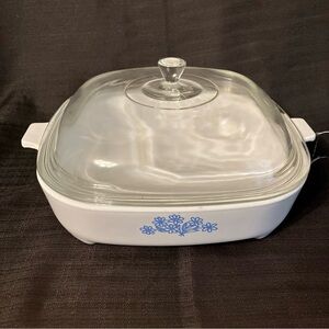 Vintage 1980s blue cornflower Corning wear 68–8100 Montgomery wards exclusive